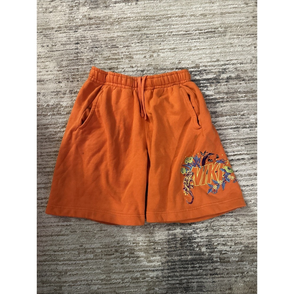 Nike Men's Sportswear Club Fleece Shorts Size Small Electro Orange DV0055 837